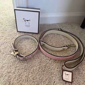 RARE - Vintage Coach Y2K Dog Collar & Leash